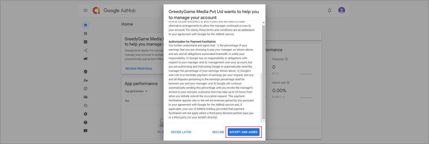 Review and approve the invite and get started